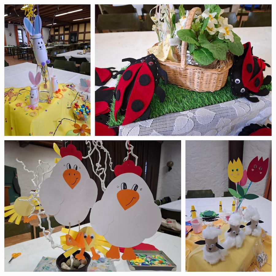 Nachschau Osterbasteln in St. Ferrutius